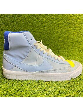 Nike Blazer Mid '77 Dance Girls Size 5.5Y Blue Pink Walking Shoes Sneakers